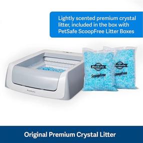 img 1 attached to PetSafe ScoopFree Premium Crystal Cat Litter - 2 Bags (4.5 lbs Each) - 🐾 Compatible with All Regular Litter Boxes, Rapid Absorption vs Clay Clumping, Minimal Tracking for Cleaner Surroundings