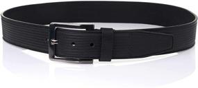 img 1 attached to 👔 Grain Leather Casual Men's Accessories: Hammer Anvil Belts