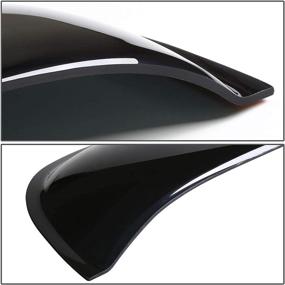 img 1 attached to 🚗 Enhance Your Ride: ICBEAMER 35.6" 880mm Universal Fit Auto Moon Sunroof Wind Deflector in Black Dark Smoke - Smooth and Waterproof Tape Included