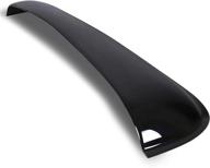 🚗 enhance your ride: icbeamer 35.6" 880mm universal fit auto moon sunroof wind deflector in black dark smoke - smooth and waterproof tape included logo