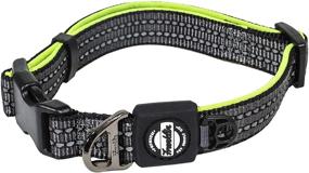 img 4 attached to 🐶 Enhanced Safety & Comfort: Franklin Pet Supply Reflective Nylon Dog Collar with Neoprene & Adjustable Fit