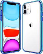 mkeke clear iphone 11 case - 6.1 inch blue clear cover logo