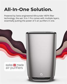 img 3 attached to 🌬️ Aeris Aair 3-in-1 Pro Air Purifier – Advanced True HEPA H13 Filtration – Purge Pollutants and Harmful Particles from Spacious Areas – Intelligent Sensor Technology – Silent/Low Noise – Wi-Fi Enabled – Silver