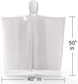 img 1 attached to 🌧️ Thicker Disposable Rain Ponchos with Hood for Adults (10 Pack)