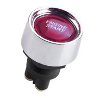 🔴 mrelc start switch: 12v dc 50a car engine button stater – red push start ignition switch for racing momentary logo