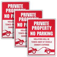 🚧 weatherproof aluminum parking property violators logo