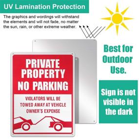 img 3 attached to 🚧 Weatherproof Aluminum Parking Property Violators