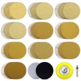 img 4 attached to Poliwell 3 Inch Sanding Discs - Premium Variety 40-1000 Grit, for Wet & Dry Sanding 🪚 - Pack of 100 - Hook & Loop - Ideal for DA Sanders, Drills, Woodworking, and Automotive