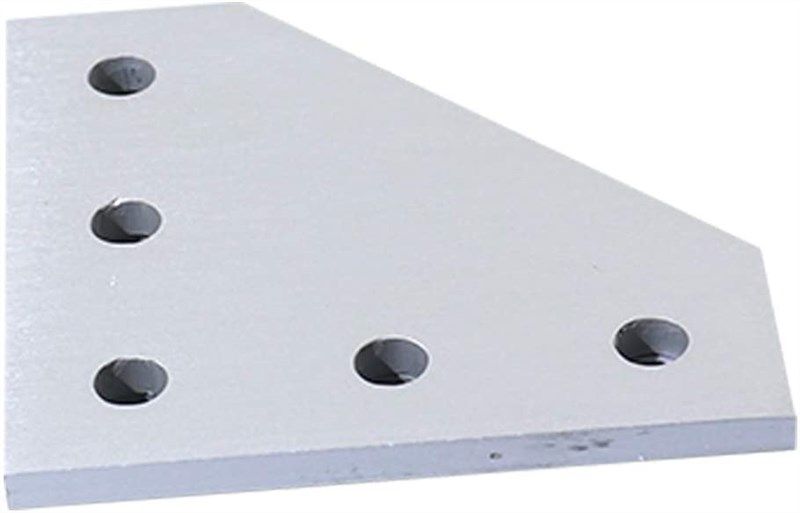 kootans 1pc new 5 hole 90 degree joint board plate corner angle bracket connection joint strip for slot 10mm 4545 aluminum profile 3d printer frame 로고