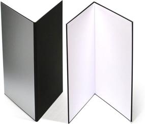 img 4 attached to (2 Pack) 3-in-1 Photography Reflector Cardboard, A3 (17x12 Inch) Folding Light Diffuser Board for Still Life, Product, and Food Photo Shooting - Black, Silver, and White Reflectors