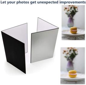 img 1 attached to (2 Pack) 3-in-1 Photography Reflector Cardboard, A3 (17x12 Inch) Folding Light Diffuser Board for Still Life, Product, and Food Photo Shooting - Black, Silver, and White Reflectors