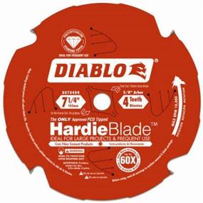 img 1 attached to 🪚 Freud D0704DH Diablo 7-1/4"x4T PCD Tip TCG Hardie Fiber Cement Saw Blade – Premium Quality for Cutting Tough Fiber Cement with Precision, 5/8 Arbor