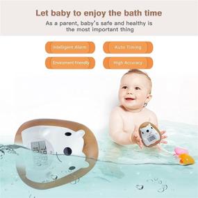 img 3 attached to 🛁 B&amp;H Digital Baby Bath Thermometer 2021: Room Thermometer, LED Display, Temperature Warning, Floating Toy for Infant Toddler Bathtub Pool