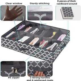 img 2 attached to Homyfort Organizer Solution Container Zippered Storage & Organization