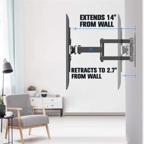 img 3 attached to 📺 Mounting Dream MD2462: Full Motion TV Wall Mount Bracket for 17-39" LED/LCD TVs - Articulating Arms, VESA 200x200mm, 33 lbs Capacity