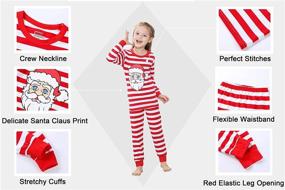 img 1 attached to Benaive Matching Family Christmas Pajamas Set: Festive Sleepwear for Boys, Girls, Women, and Men