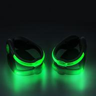 🏃 sldhr led shoes clip lights - usb charging for night running gear: color changing rgb strobe & steady color flash modes! safety clip lights for running, jogging, walking, biking (one pair) логотип