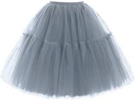 👗 darkgray folobe layered princess petticoat for women's clothing logo