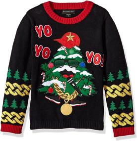 img 1 attached to 🎅 Blizzard Bay Santa Video Green Boys' Sweater Clothing