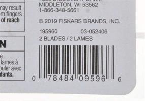 img 1 attached to Fiskars Personal Paper Trimmer Replacement Blades - Pack of 2