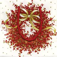 entertaining caspari pepperberry wreath 1 count logo