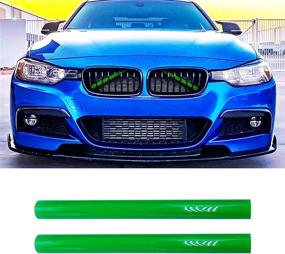 img 4 attached to 🚗 Enhance Your BMW F20 F30 2012-2018 with DWVV M-Performance Grille Insert Trims - Green Color Option