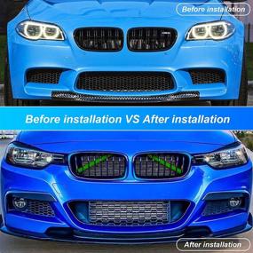 img 1 attached to 🚗 Enhance Your BMW F20 F30 2012-2018 with DWVV M-Performance Grille Insert Trims - Green Color Option