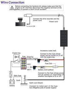 img 3 attached to 📹 Набор для подключения камеры заднего вида REDTIGER F7N Dash Cam, установка с жёстким подключением через Micro USB-порт на 11,5 футов, конвертер 12V-24V на 5V/2,5A с набором предохранителей и инструментами для установки, улучшенная защита от низкого напряжения для камер заднего вида.