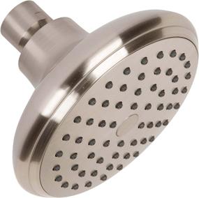 img 4 attached to 🚿 Enhanced High Flow Water Saving Showerhead: Optimal 4 Inch Gentle Water Pressure in Wall Mount Shower Head - Versatile Indoor and Outdoor Modern Bath Spa Fixture for Showers - 2.5 GPM - Elegant Brushed Nickel Design