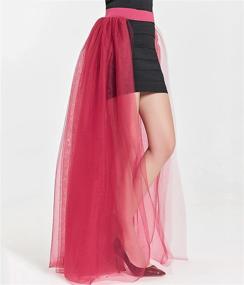 img 2 attached to Bellady Wedding Skirt for Women - Extra-Length Overskirt in Women's Clothing