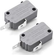 funmit kw3a microwave door switch 16a 125/250v with door interlock switch pack of 2 (normally open &amp; normally closed) logo