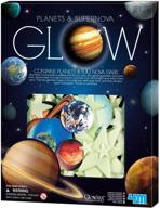 игрушки 4m glow in the dark planets & supernova от toysmith - космические stem-игрушки по астрономии для детей и подростков, украшение комнаты - идеальный подарок для мальчиков и девочек. логотип