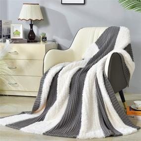 img 4 attached to DECOSY Knitted Lightweight Decorative Suitable Bedding