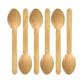 img 4 attached to 🌱 Discover the Sustainable Choice: Palm Naki Bamboo Cutlery (40 Count) - Eco-Friendly, Compostable and Biodegradable Disposable Dinnerware Spoons