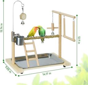 img 3 attached to Edudif Playground Parakeet Cockatiel Playstand
