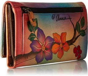 img 3 attached to 👛 Anna Anuschka Checkbook Wallet Clutch Women's Handbags & Wallets - Wallets for Women
