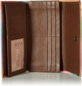 img 1 attached to 👛 Anna Anuschka Checkbook Wallet Clutch Women's Handbags & Wallets - Wallets for Women