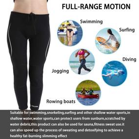 img 3 attached to Realon Leggings Swimming Neoprene Snorkeling Sports & Fitness
