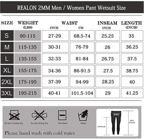 img 2 attached to Realon Leggings Swimming Neoprene Snorkeling Sports & Fitness