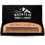 hair comb anti static handmade mustache logo