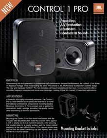 img 3 attached to JBL Professional C1PRO Высокопроизводительная компактная 2-полосная акустическая система - пара, черный (9,30 x 6,30 x 5,60 дюймов)