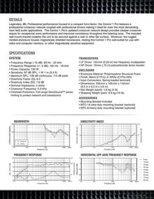 img 2 attached to JBL Professional C1PRO Высокопроизводительная компактная 2-полосная акустическая система - пара, черный (9,30 x 6,30 x 5,60 дюймов)