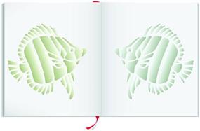 img 2 attached to 🐠 Fish Stencil Template - Create Stunning Sea & Reef Art with 6.5 x 6.5 inch (L) Stencil