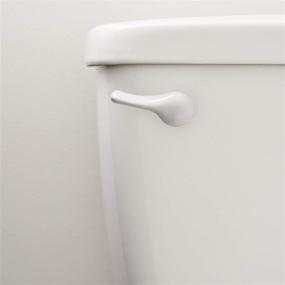 img 3 attached to 🚽 Universal Front Mount Toilet Tank Flush Lever Handle, Secure Nut Lock, Ideal for Most Toilets - White