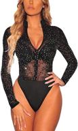 sebowel bodysuit rhinestone studded jumpsuit women's clothing in jumpsuits, rompers & overalls logo