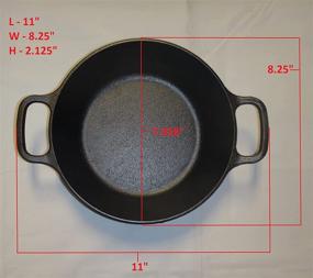 img 1 attached to 🍳 Lodge Cast Iron Round Pan: 8 Inch Black Skillet for Versatile Cooking