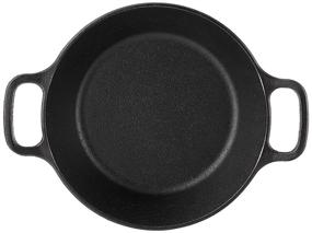img 2 attached to 🍳 Lodge Cast Iron Round Pan: 8 Inch Black Skillet for Versatile Cooking