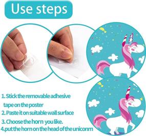 img 2 attached to 🎉 Kids Birthday Party Games: Pin The Tail on The Unicorn Horn, First Birthday Party Games, Unicorn Games and Supplies for Kids Unicorn Birthday Party