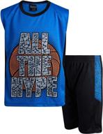 mad game 2 piece basketball performance boys' clothing : clothing sets logo