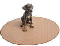 🐶 ezwhelp round pee pads for dogs - washable & reusable puppy training pads - waterproof dog mat for sanitary potty training - pet essentials logo